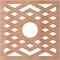 Ekena Millwork Chevron Wood Fretwork Pierced Ceiling Medallion, Cherry, 30"OD x 7 3/4"ID x 3/8"T CMWP30X30X0375CHCH - alternate 3